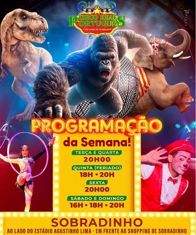 Circo Real Português estaciona em Sobradinho