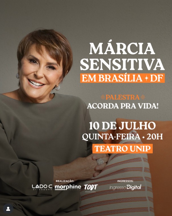 Márcia Sensitiva desembarca em Brasília