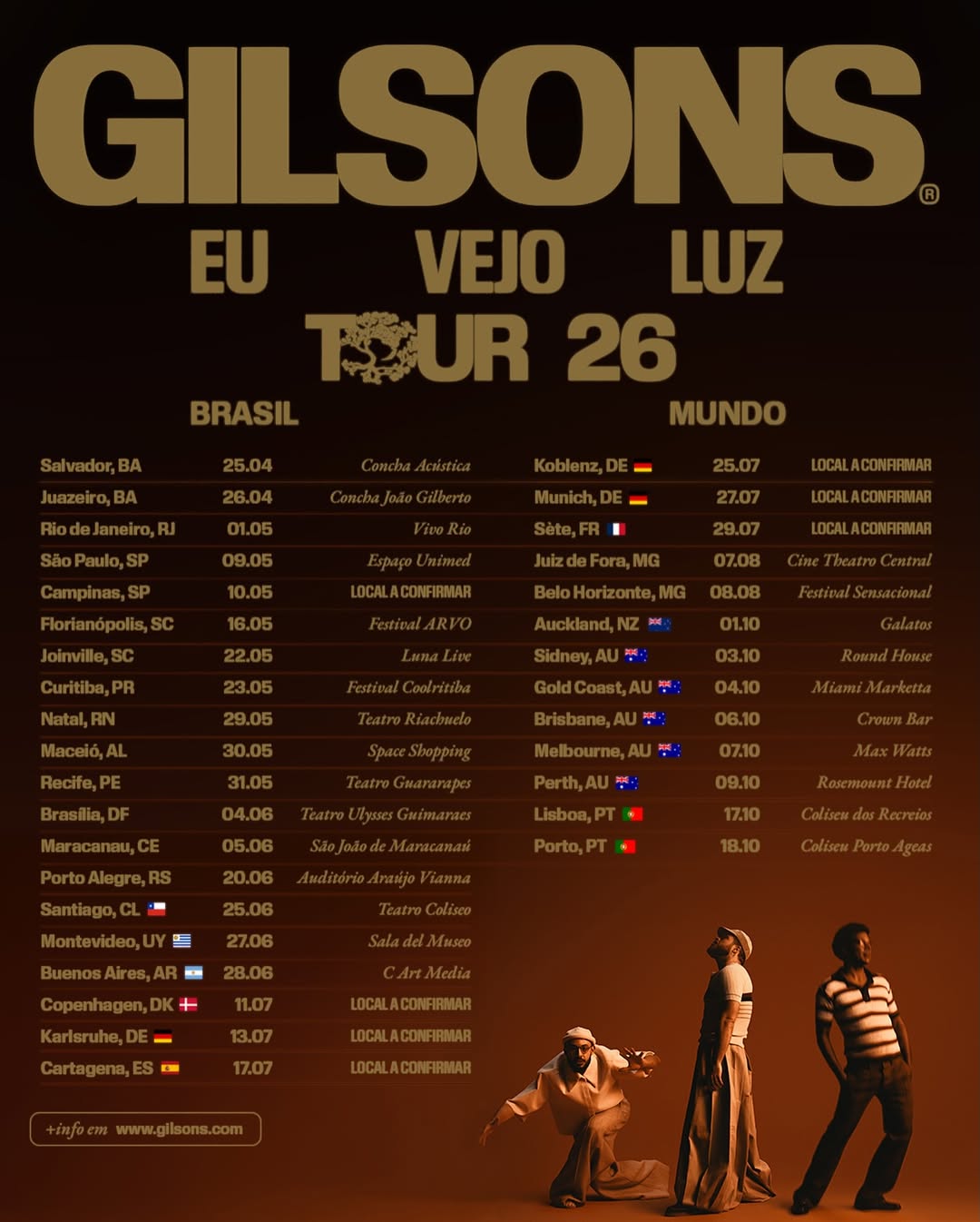 Gilsons se apresenta em Brasília