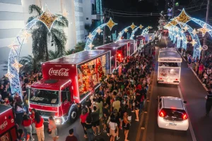 Saiba como será o trajeto da Caravana de Natal da Coca-Cola em Foz nesta quinta-feira