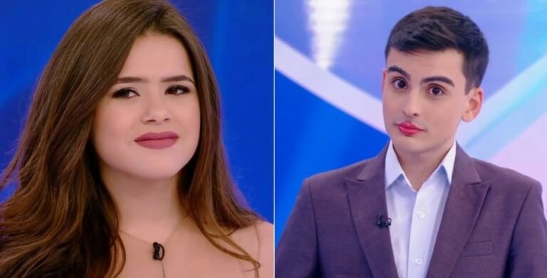 Maisa chora em gravação do programa com Silvio Santos e Dudu Camargo