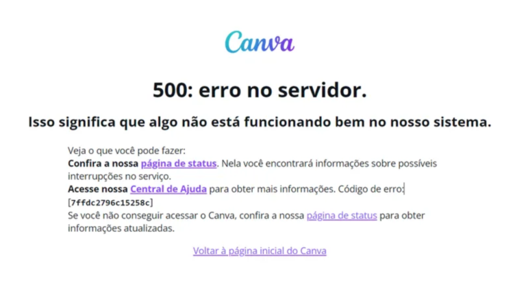 Canva fora do ar: usuários reclamam da instabilidade da plataforma