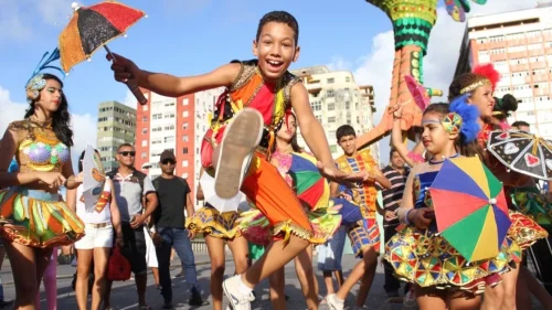 O Frevo é um dos destaques culturais do carnaval de Olinda. Crédito: Prefeitura de Olinda