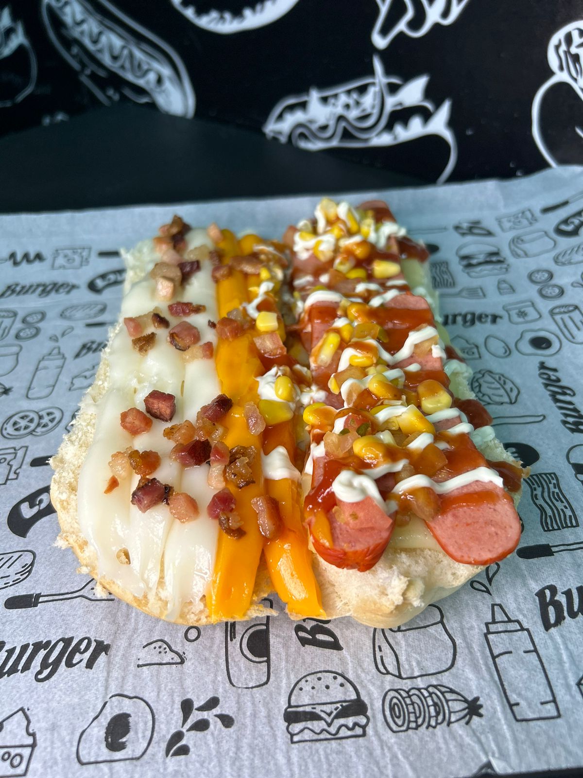 hot dog prensado