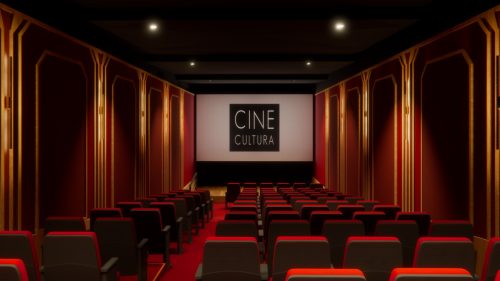 Imagens ilustrativas da sala do Cinema Cine Cultura após a reforma