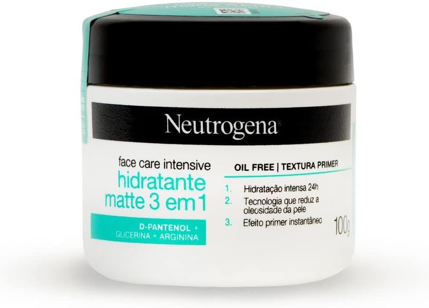 Neutrogena Hidratante Facial Matte 3 em 1 Face Care Intensive