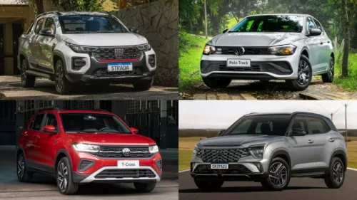 Os 100 carros mais vendidos do Brasil em julho de 2024