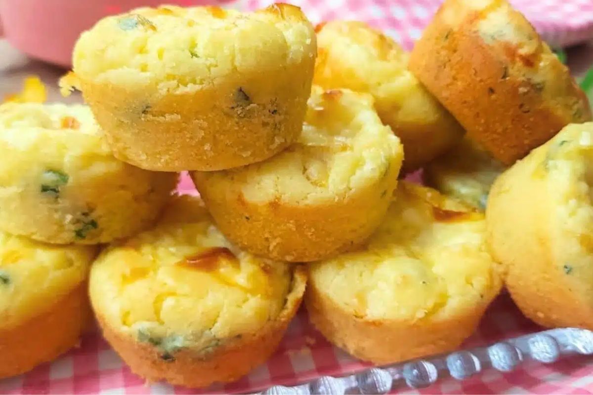 receita bolinho salgado lanche tarde