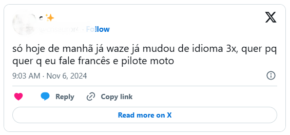 Problemas com o Waze