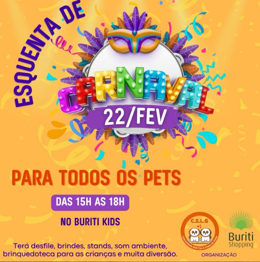 Esquenta de Carnaval para pets