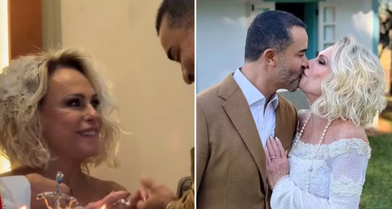 Ana Maria Braga se “casa” aos 75 anos de idade; veja fotos