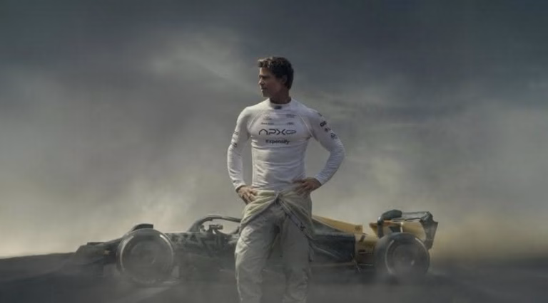 Brad Pitt acelera nas telonas: Filme “F1” lidera bilheteiras com US$ 144 milhões