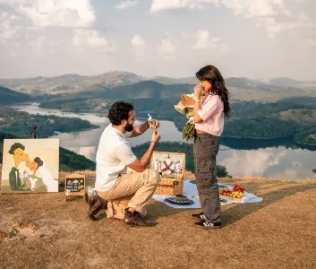 Artista plástico de Goiânia faz pedido de casamento emocionante