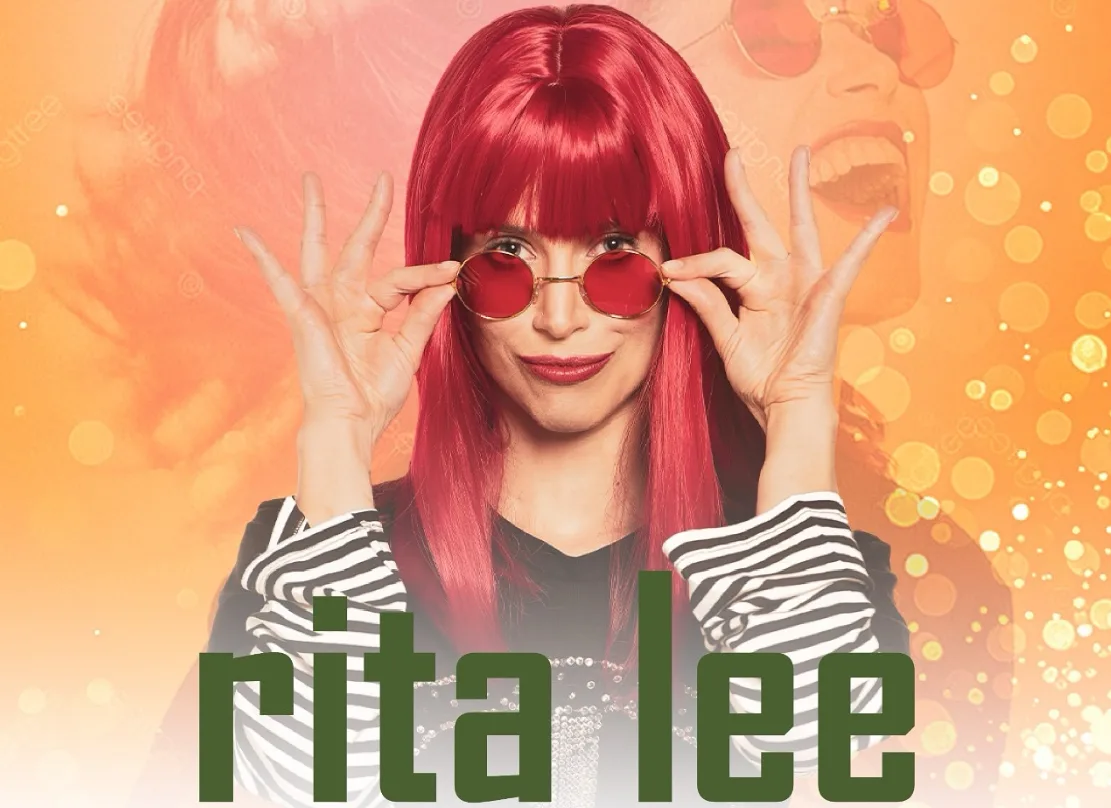 Peça de divulgação do espetáculo Rita Lee, uma autobiografia musical