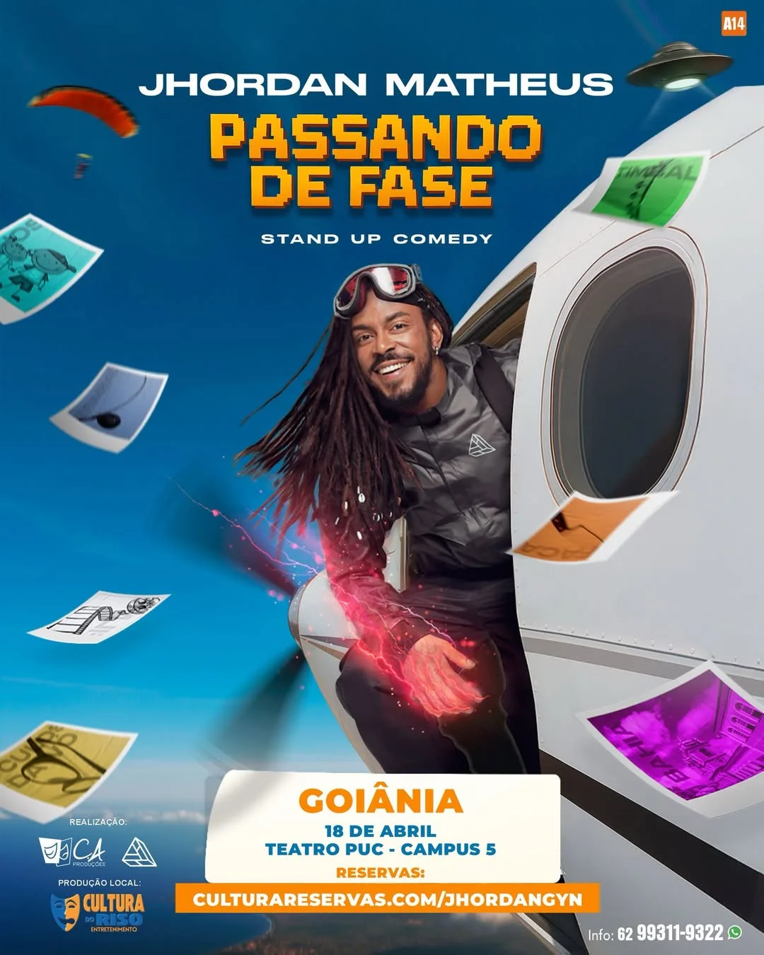 Humorista Jhordan Matheus se apresenta em Goiânia e Anápolis