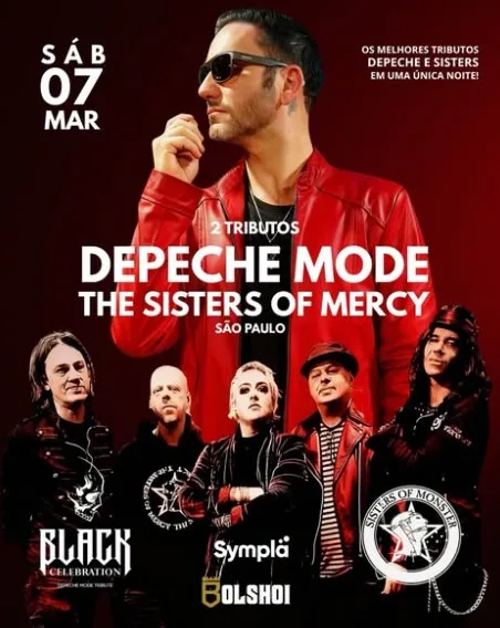 Shows em homenagem a Depeche Mode e ao The Sisters of Mercy acontece em Goiânia