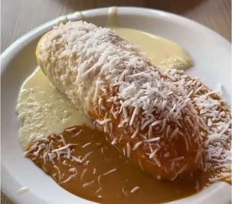 Enroladinho de queijo do Expresso Caipira