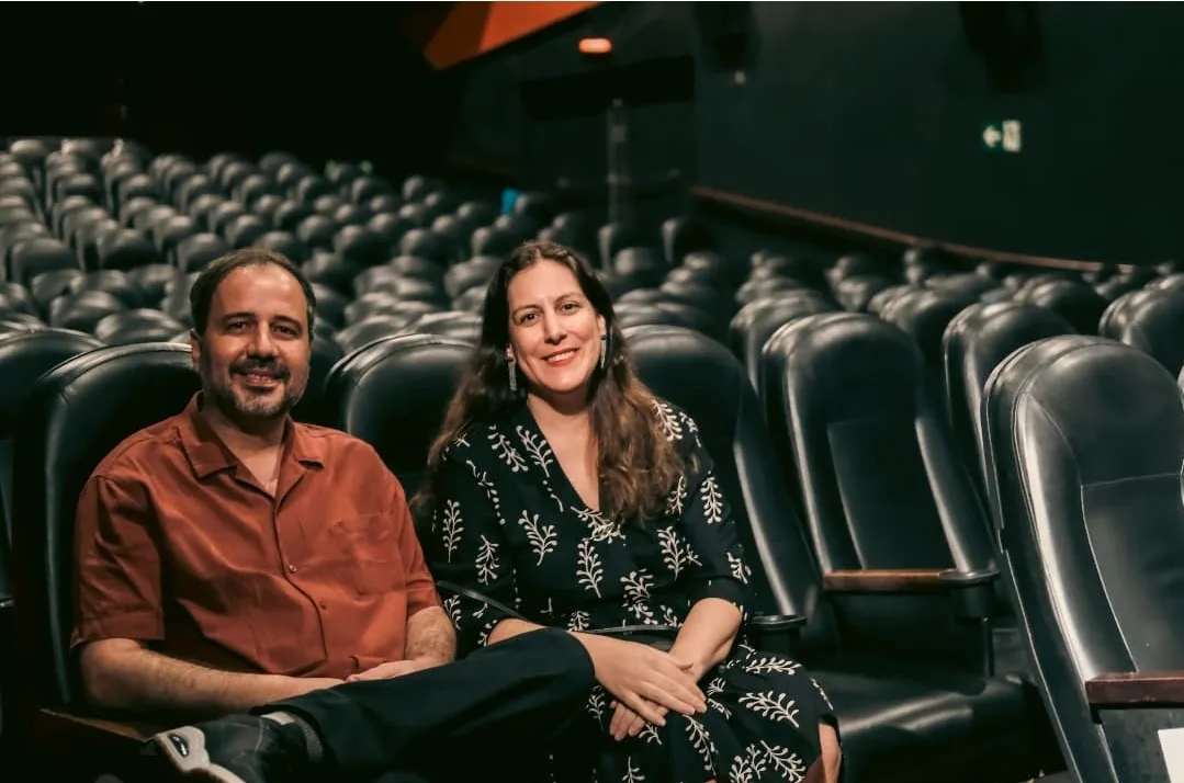 Eu e o Marcelo Mello, diretor de Os Ruminantes na sessão do filme no Festival É Tudo Verdade, no Rio de Janeiro