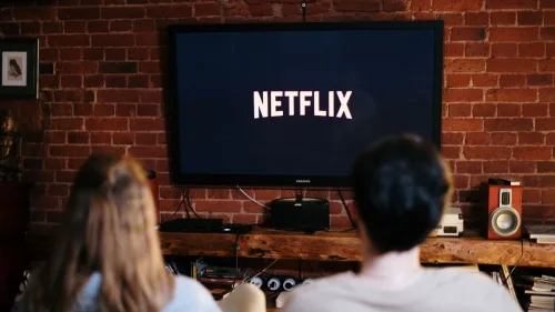 TV passando Netflix