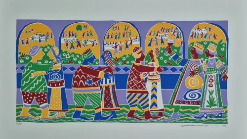 Exposicao Tradicoes e Lendas do Chipre de Hambis Tsangaris