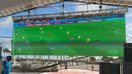 copa do mundo prefeitura de porto seguro instala telao gigante na passarela da cultura