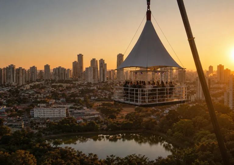 Goiânia terá bar suspenso a 40 metros de altura com vista panorâmica para o Vaca Brava